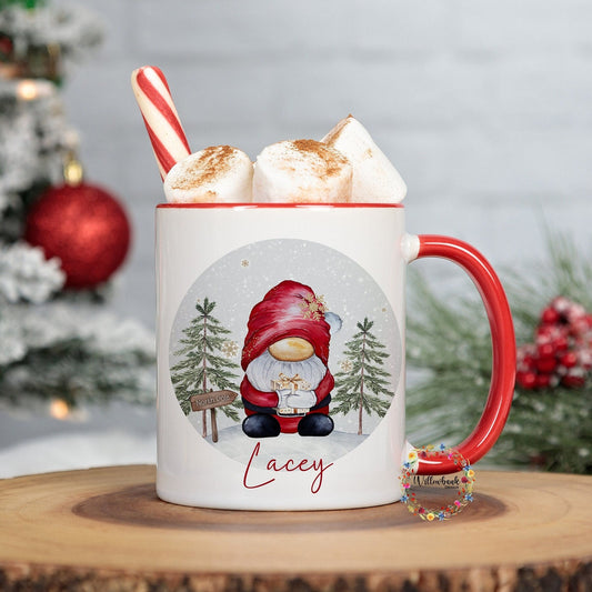 Personalised Christmas Santa Claus Gonk 11oz Mug