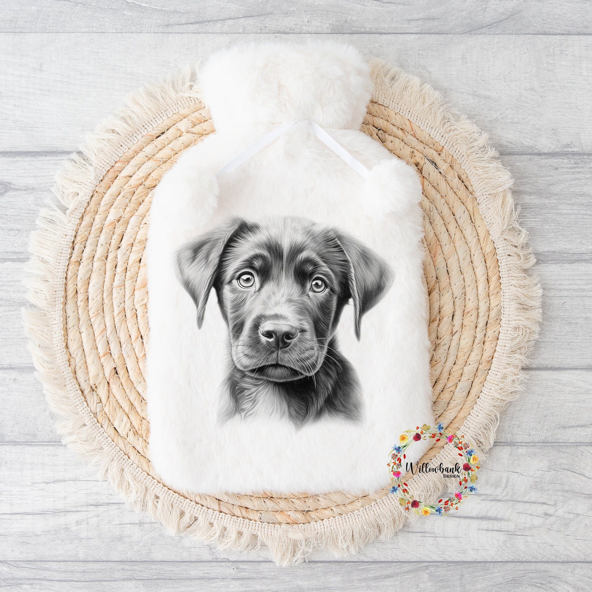 Labrador Hot Water Bottle l Christmas Gift Idea l Stocking Filler l Dog Lover Gift l Black Lab l Puppy Present l Dog Mama