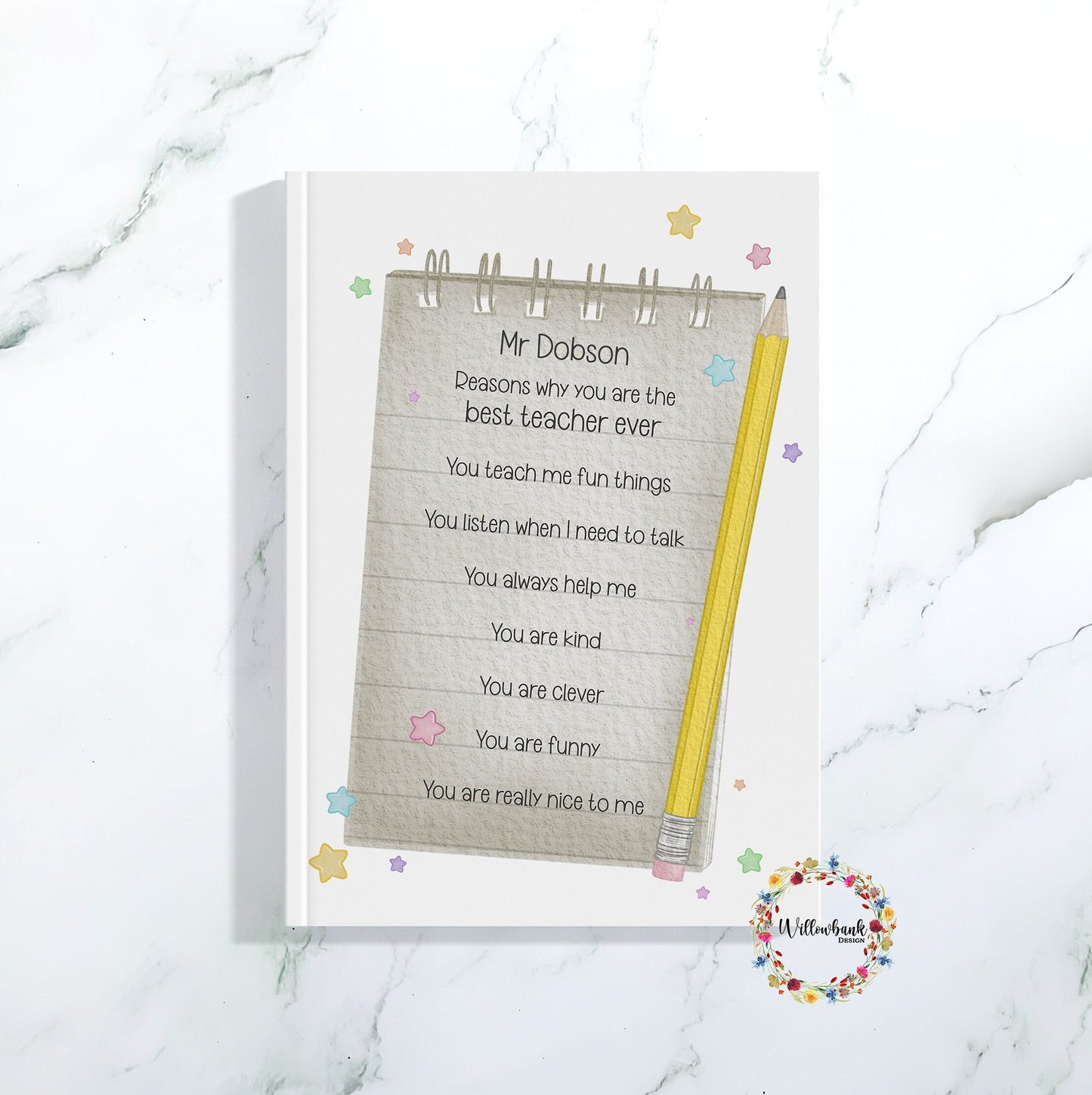 Teacher Notes Notebook l Teaching Assistant Present l Notepad l Planner l End Of Term l School Leaver Gift l Student Present