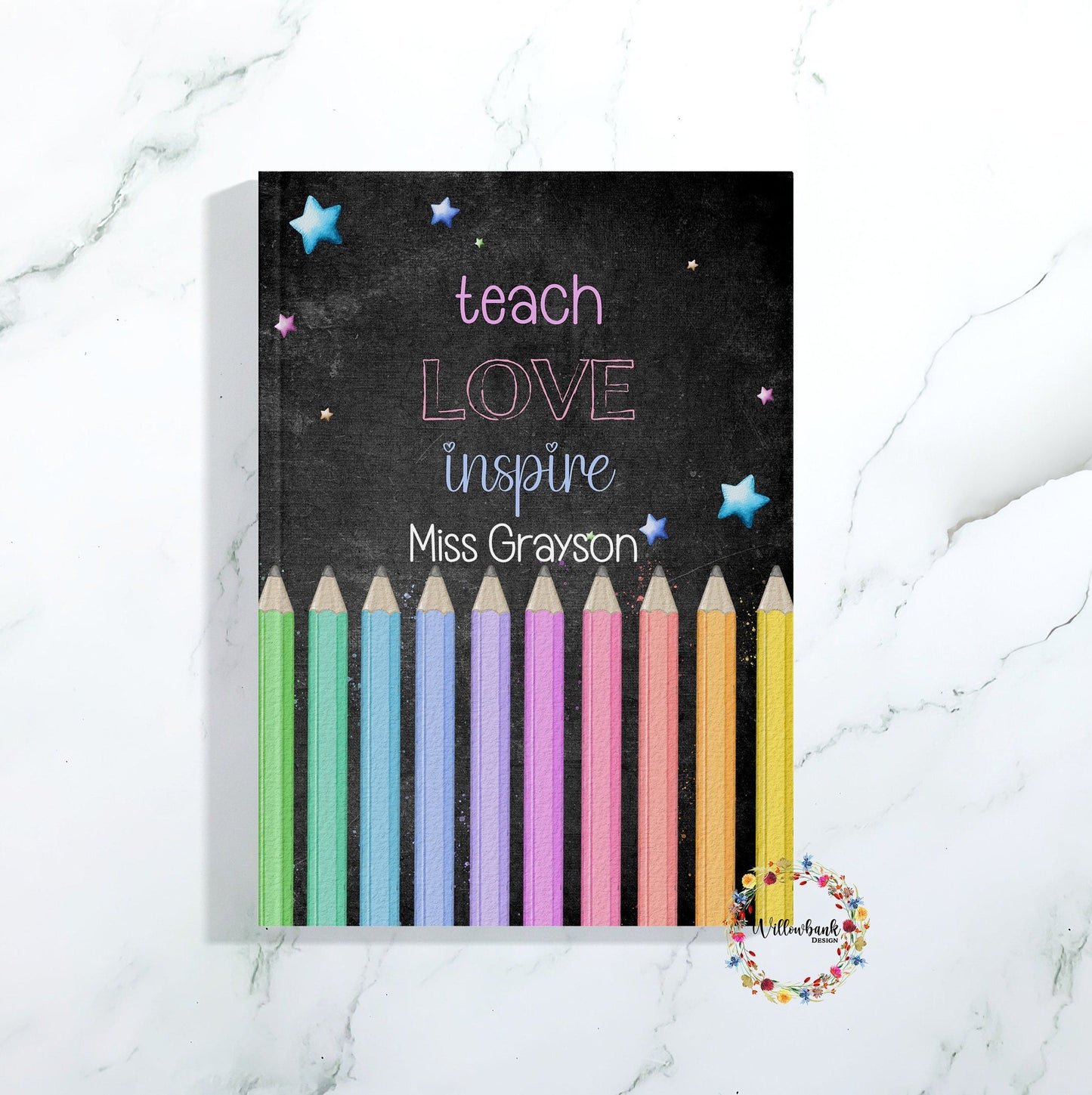 Teacher Pencil Notebook l Teaching Assistant Present l Notepad l Planner l End Of Term l School Leaver Gift