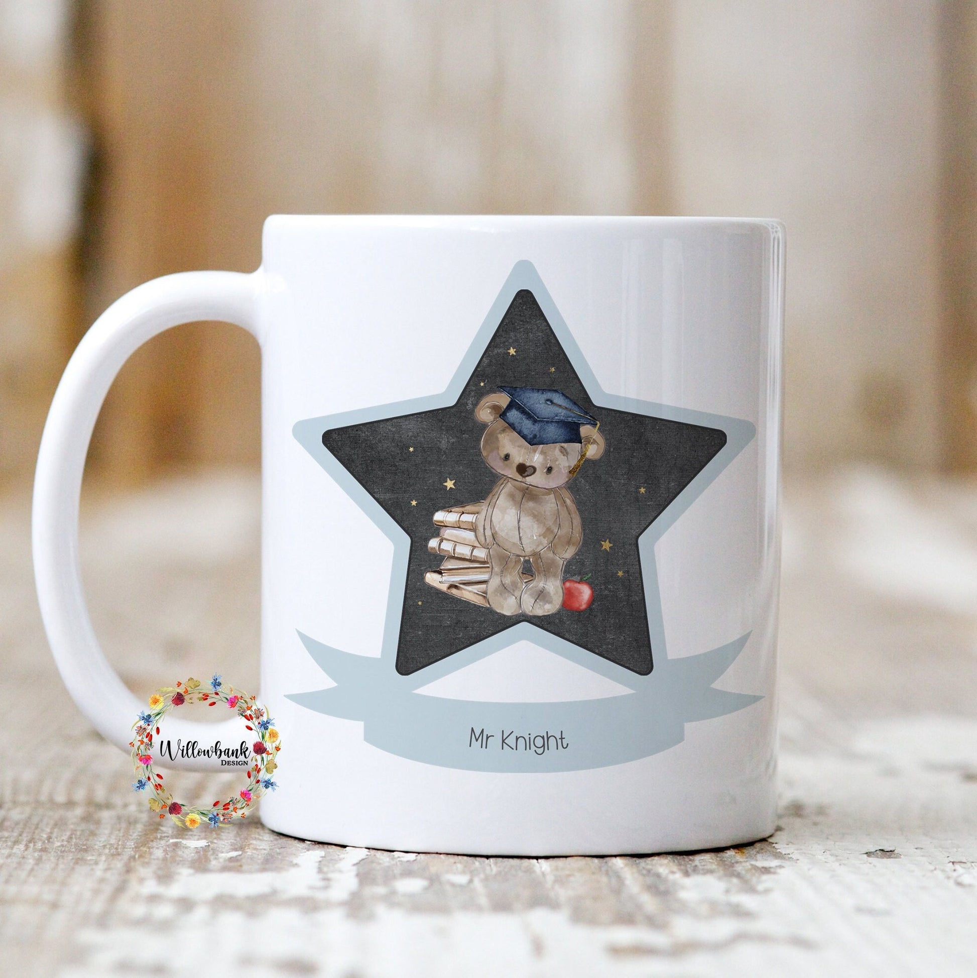 Personalised Teacher Star Mug l 11oz Mug l Teacher Gift l Teaching Assistant l Nursery Present l School Leaver