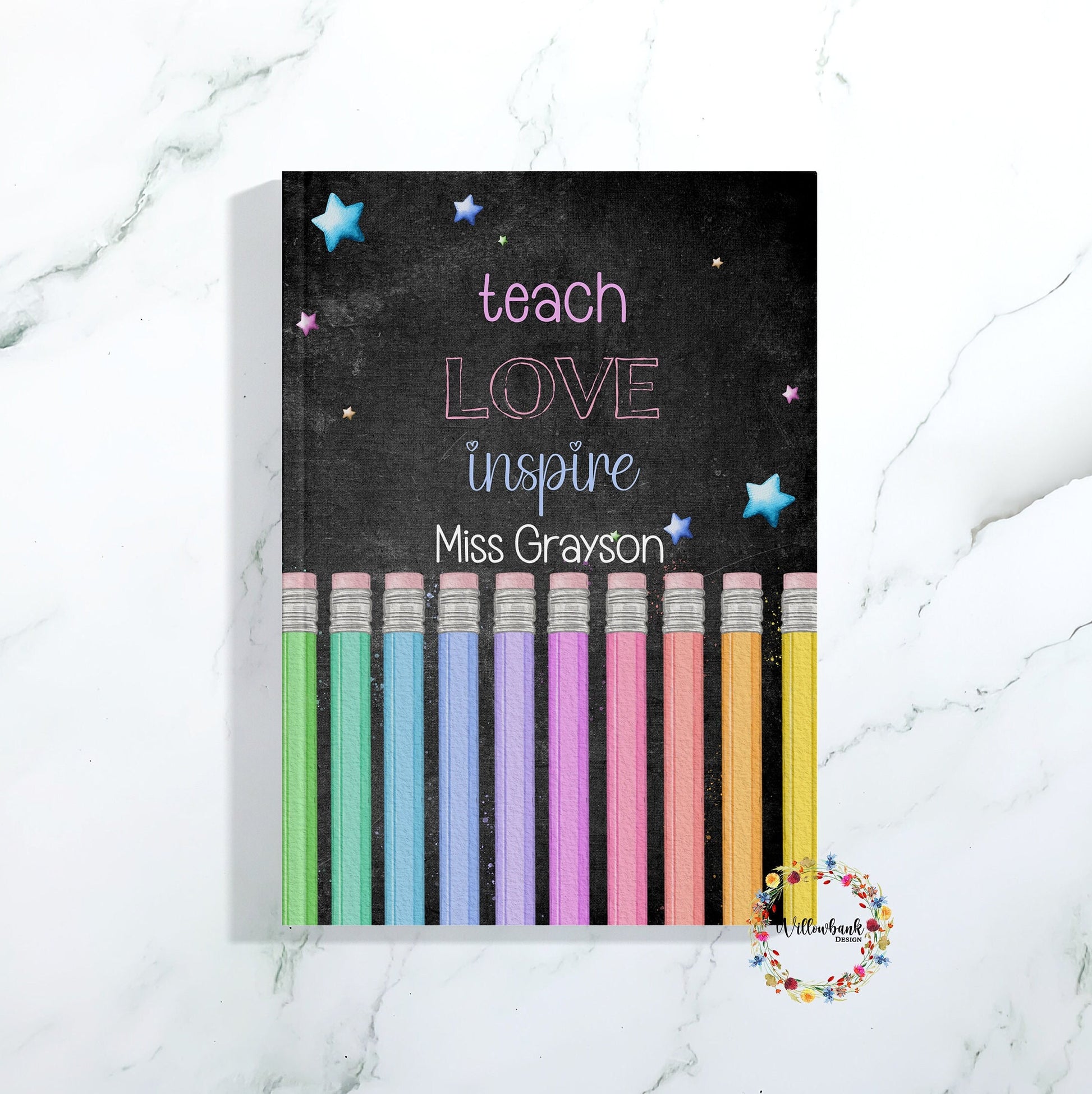 Teacher Pencil Notebook l Teaching Assistant Present l Notepad l Planner l End Of Term l School Leaver Gift