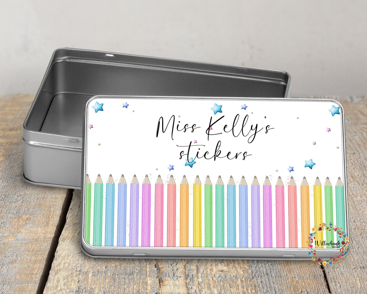 Personalised Teacher Storage Tin l End Of Year Gift l Leaving Present l Nursery l Teaching Assistant