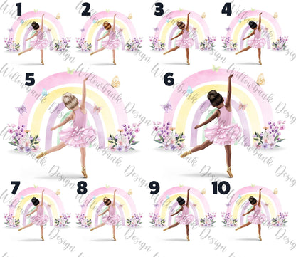 Personalised Matching Ballerina Bag & Water Bottle l Ballet Backpack l School Bag l PE kit bag l Dance Bag l Drink Bottle l Back To School