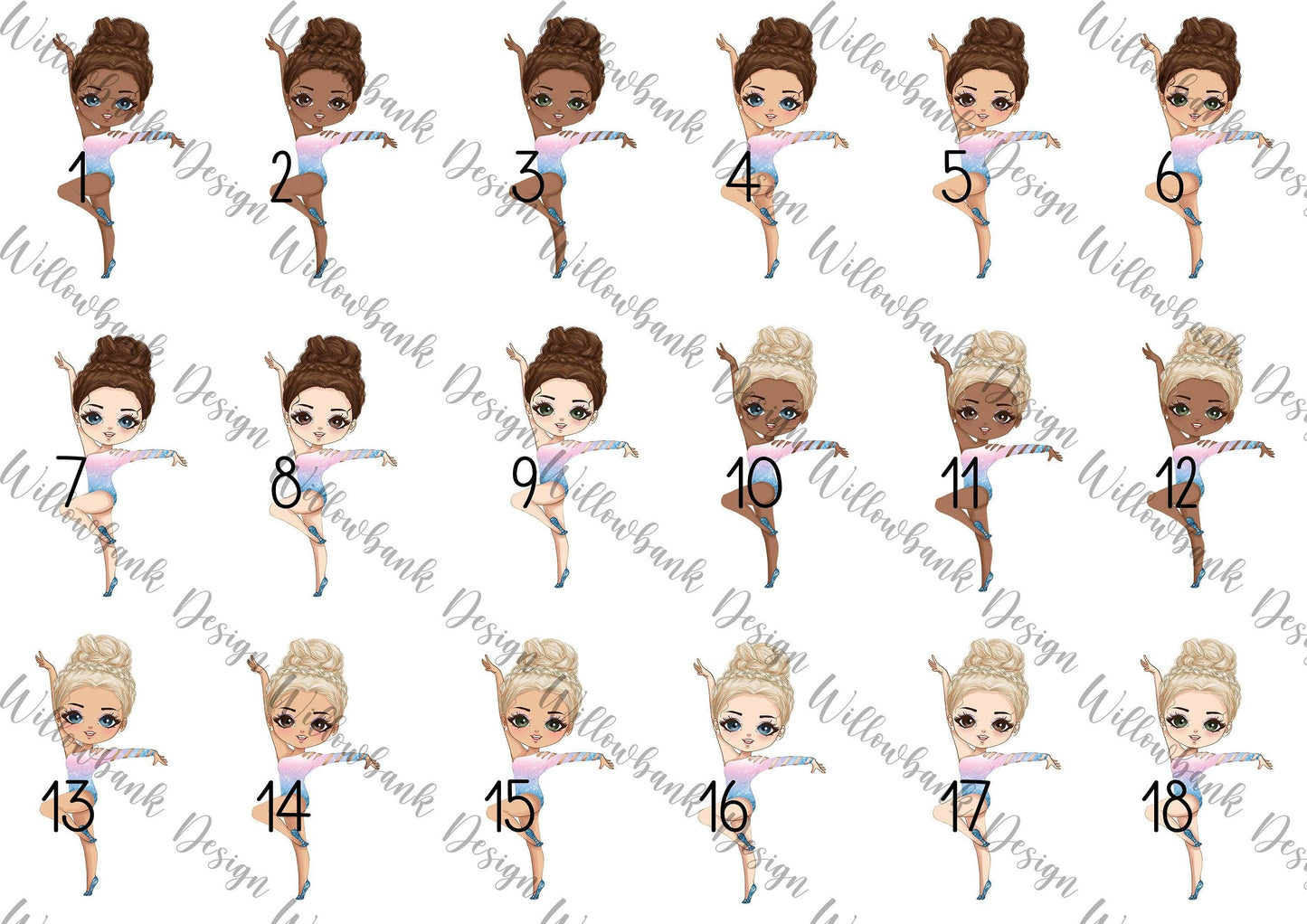 Personalised Gymnastics Water Bottle