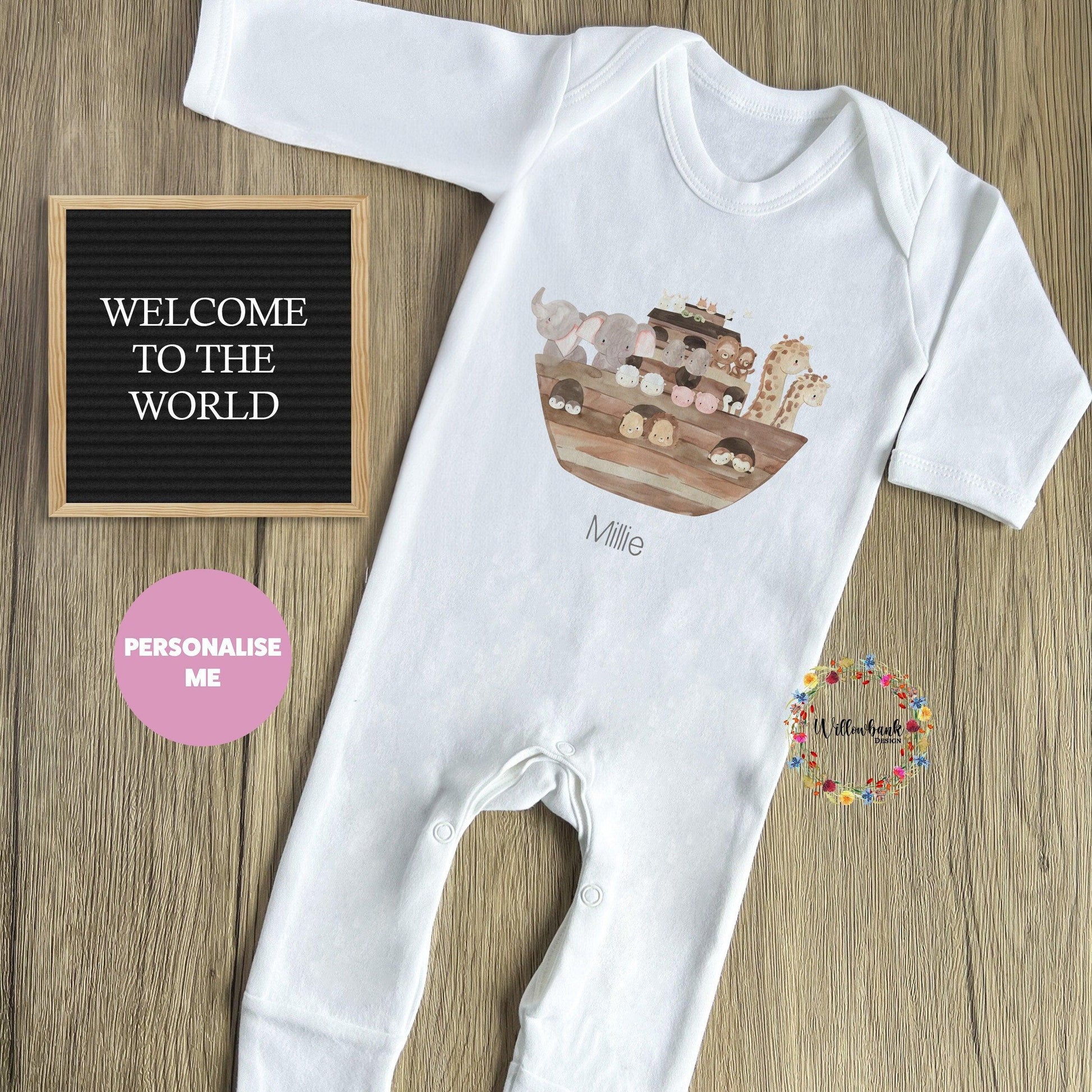 Noah&#39;s Ark Baby Grow