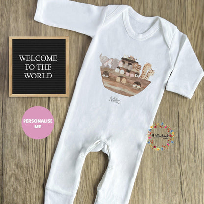 Noah&#39;s Ark Baby Grow