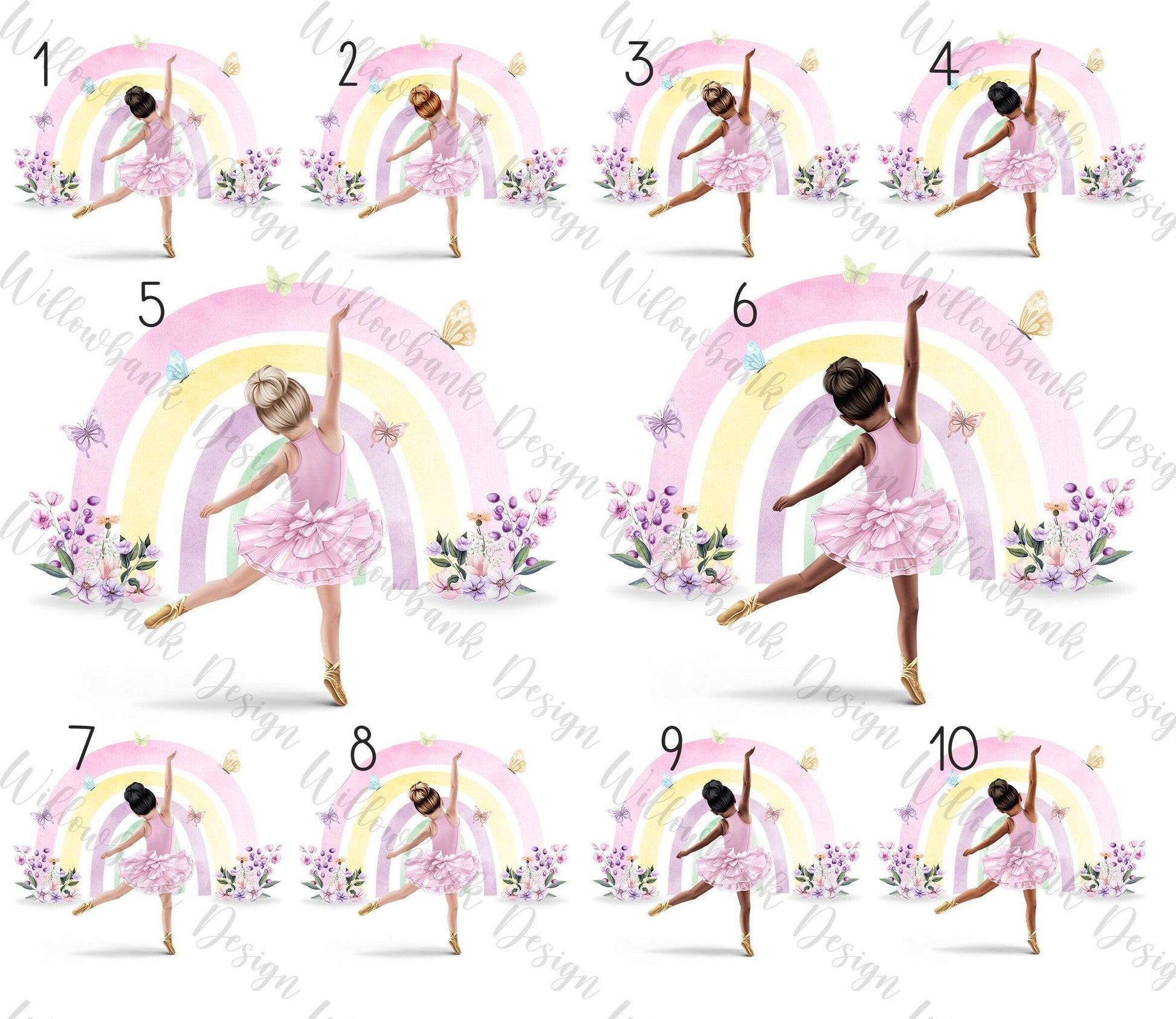 Personalised Ballerina Water Bottle