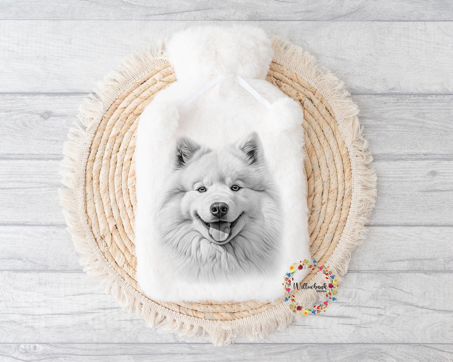 Samoyed Hot Water Bottle l Christmas Gift Idea l Stocking Filler l Dog Lover Gift l Puppy Present l Dog Mama