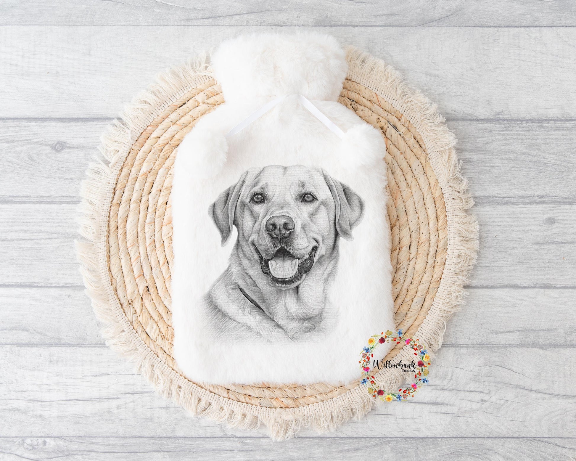 Yellow Labrador Hot Water Bottle l Christmas Gift Idea l Stocking Filler l Dog Lover Gift l Puppy Present l Dog Mama