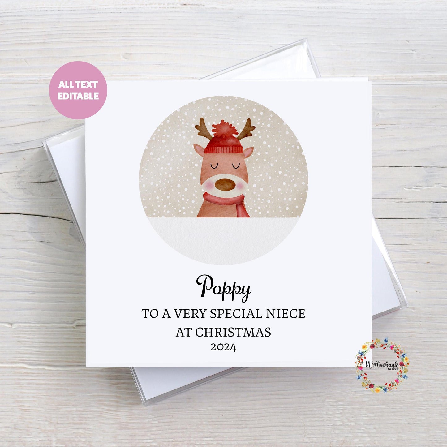 Children's Christmas Card l Santa l Reindeer l Christmas Card For Child l Keepsake l Son Daughter Grandson Grandaughter