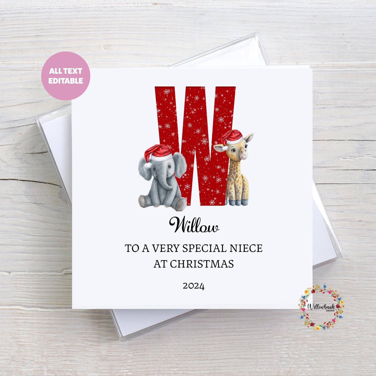 Children's Christmas Card l Christmas Animals l Santa l Christmas Card For Child l Keepsake l Son Daughter Grandson Grandaughter