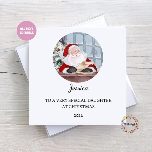 Santa Claus Christmas Card l Father Christmas l Christmas Card For Child l Keepsake l Son Daughter Grandson Grandaughter l Nephew