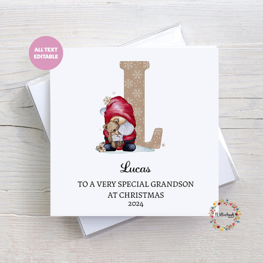 Santa Claus Gonk Christmas Card l Father Christmas l Christmas Card For Child l Keepsake l Son Daughter Grandson Grandaughter l Nephew