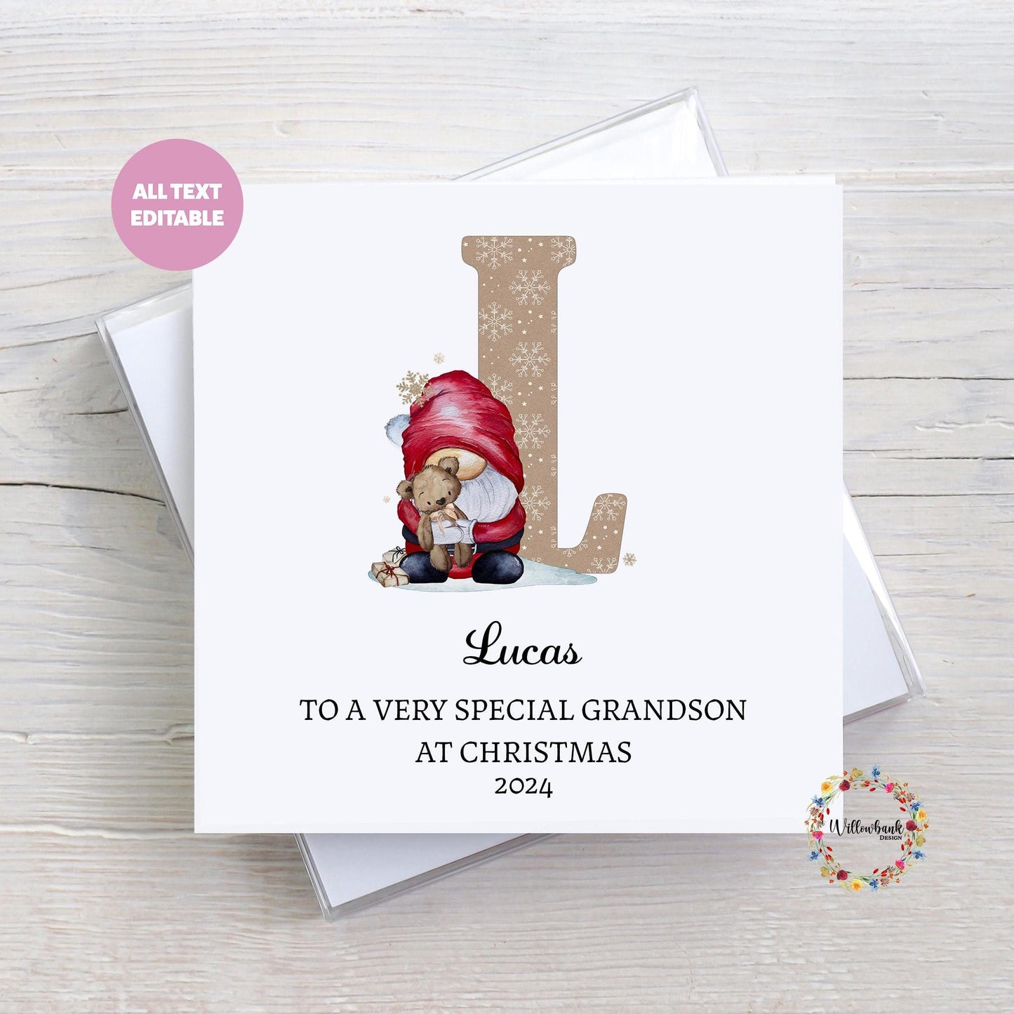 Santa Claus Gonk Christmas Card