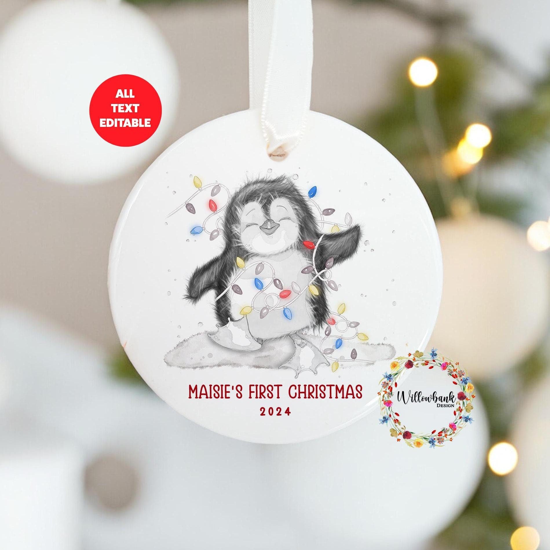 My First Christmas Penguin Tree Decoration
