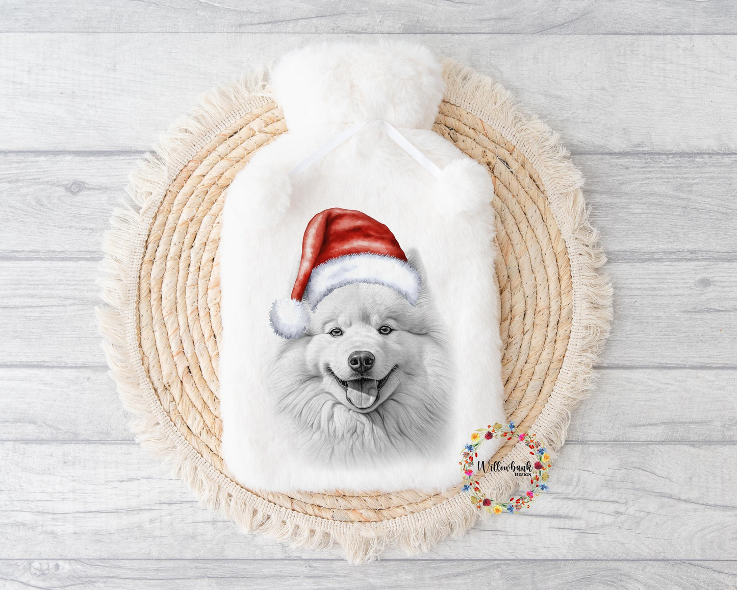 Samoyed Hot Water Bottle l Christmas Gift Idea l Stocking Filler l Dog Lover Gift l Puppy Present l Dog Mama