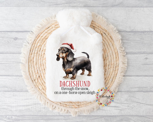 Dachshund Sausage Dog Hot Water Bottle l Christmas Gift Idea l Stocking Filler l Dog Lover Gift l Puppy Present l Dog Mama