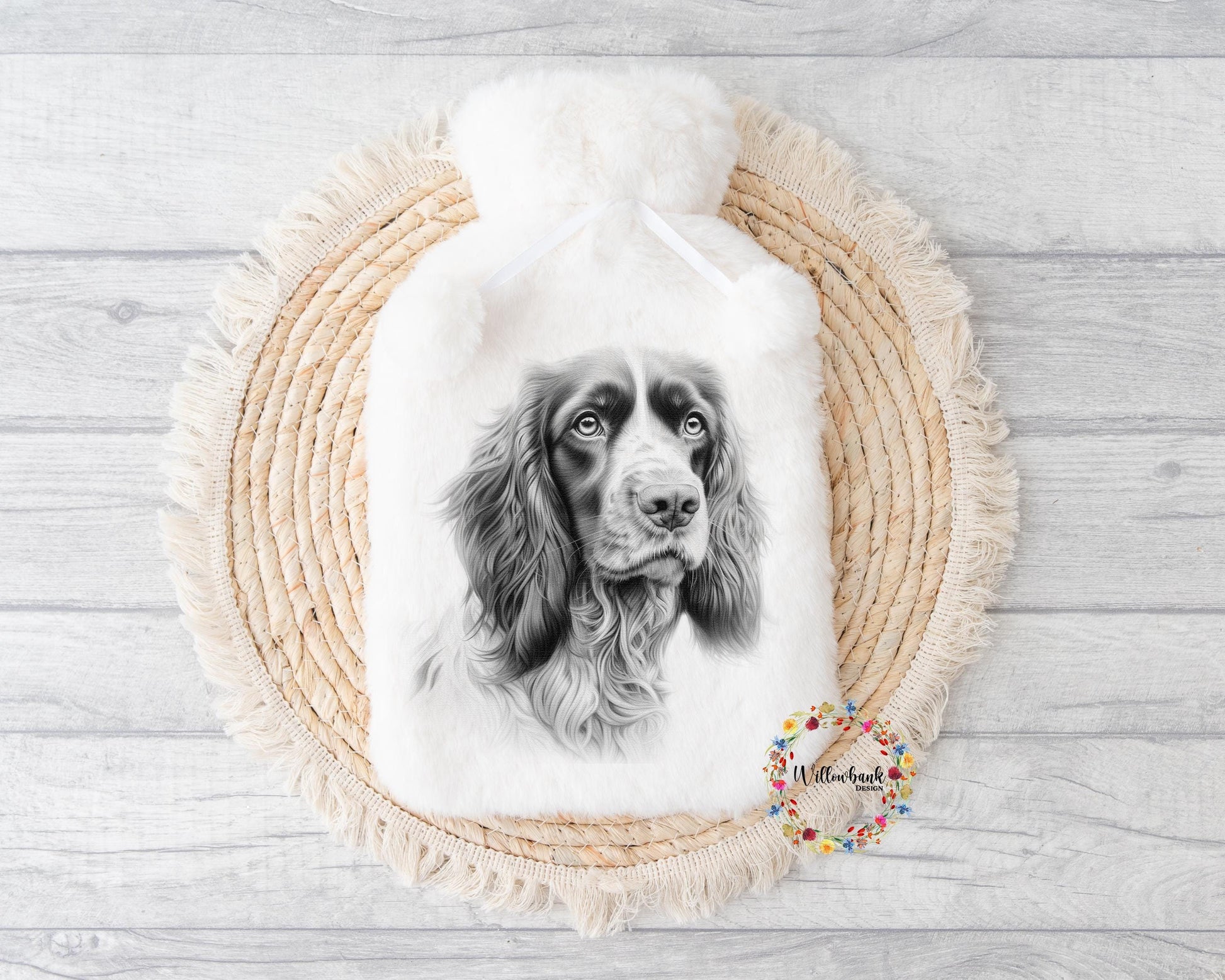 Springer Spaniel Hot Water Bottle l Christmas Gift Idea l Stocking Filler l Dog Lover Gift l Puppy Present l Dog Mama