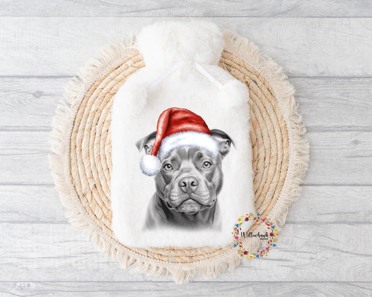 Staffy Hot Water Bottle l Christmas Gift Idea l Stocking Filler l Dog Lover Gift l Puppy Present l Dog Mama l Staffordshire Bull Terrier