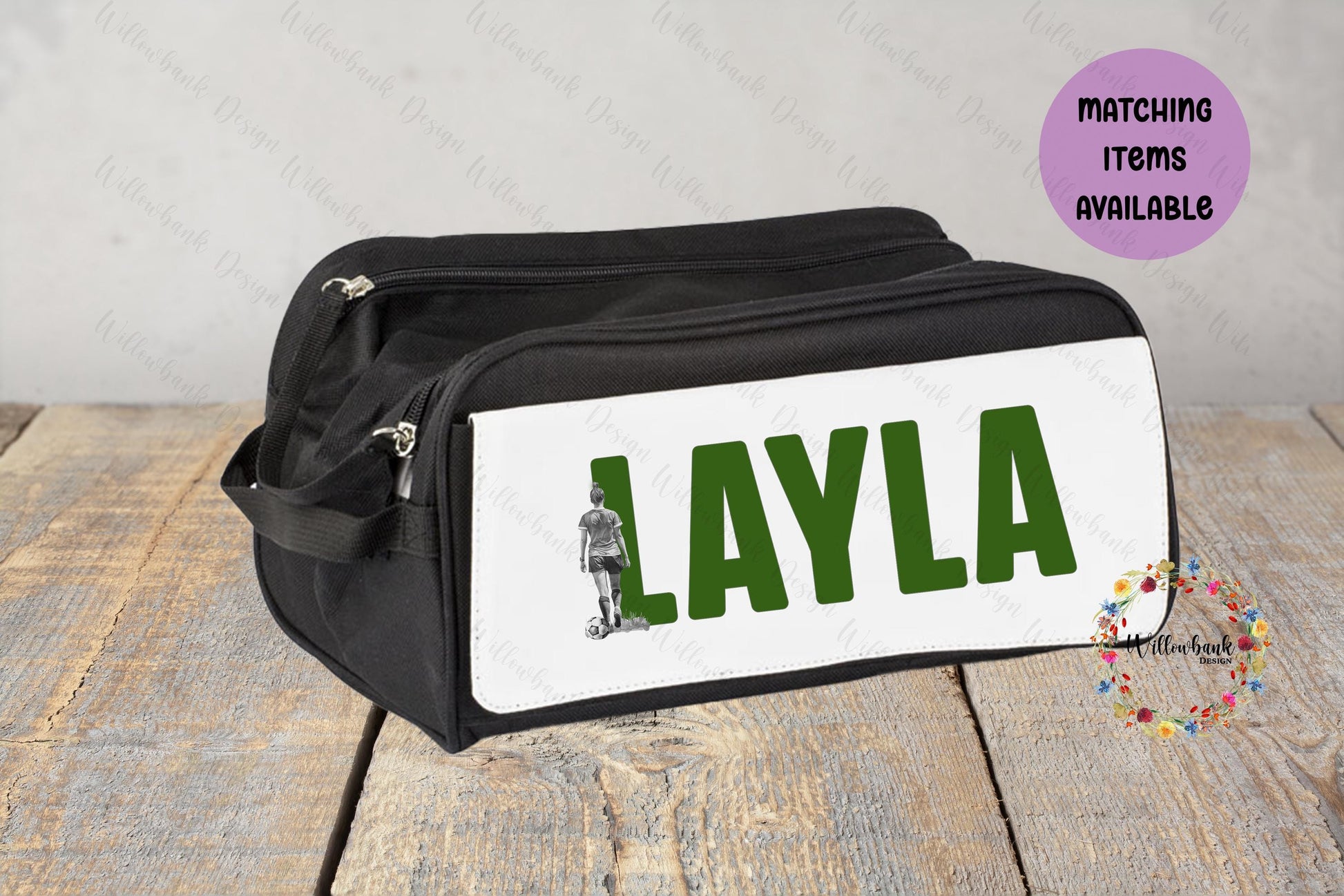 Personalised Football Boot Bag - Football Gift - Chelsea - Man Utd - City - Liverpool - Leeds - West Ham - Gym Bag - PE Bag - Bootbag