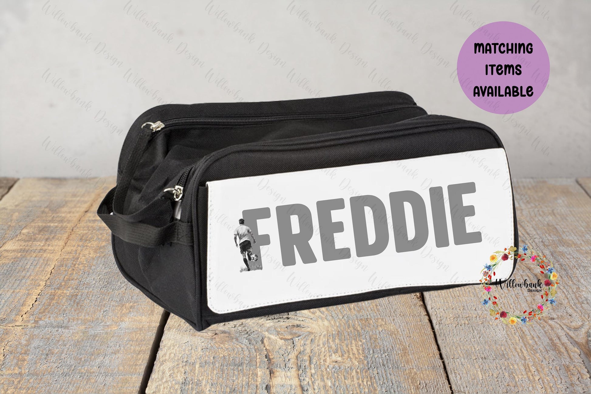 Personalised Football Boot Bag - Football Gift - Chelsea - Man Utd - City - Liverpool - Leeds - West Ham - Gym Bag - PE Bag - Bootbag