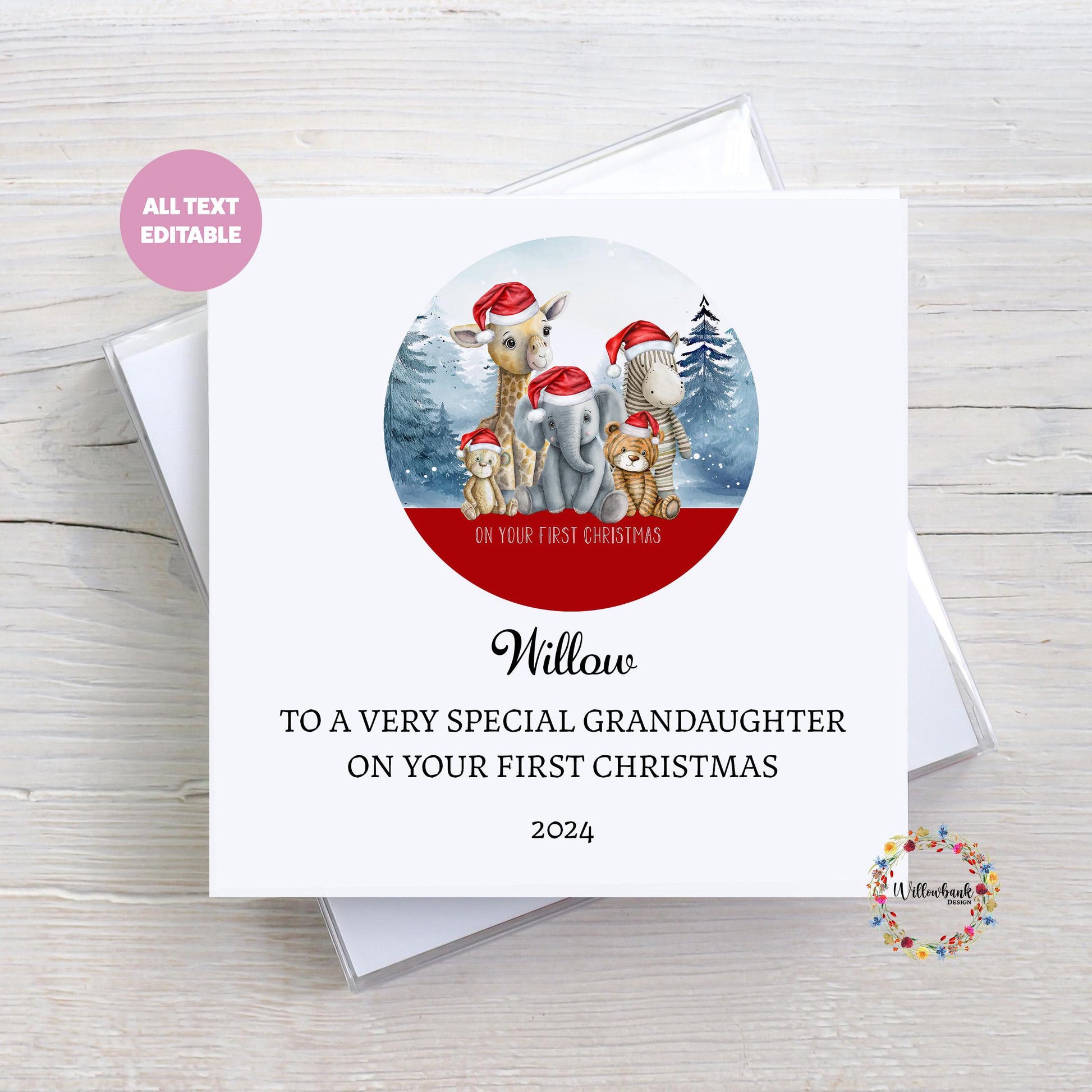 Baby's First Christmas Card l Father Christmas l Santa l Christmas Card For Child l Keepsake l Son Daughter Grandson Grandaughter