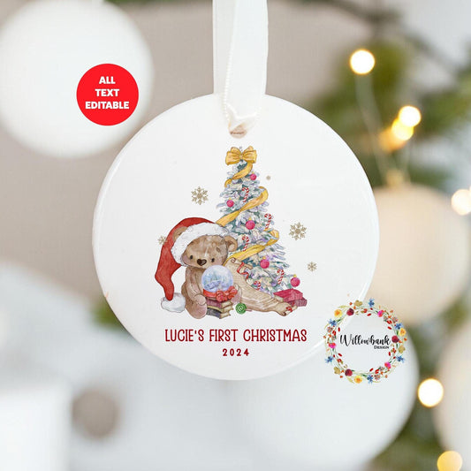 My First Christmas Teddy Bear Tree Decoration