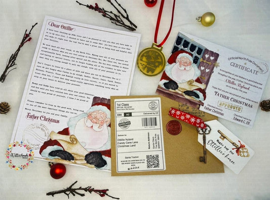 Personalised Letter From Santa - Nice List Certificate Meda