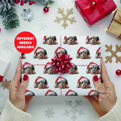 Custom Dog Christmas Wrapping Paper