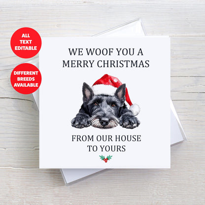 Multipack Personalised Custom Christmas Card