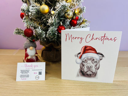 Personalised Sketchy Cocker Spaniel Christmas Card