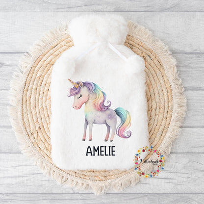 Personalised Unicorn Hot Water Bottle