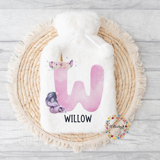 Personalised Unicorn Hot Water Bottle