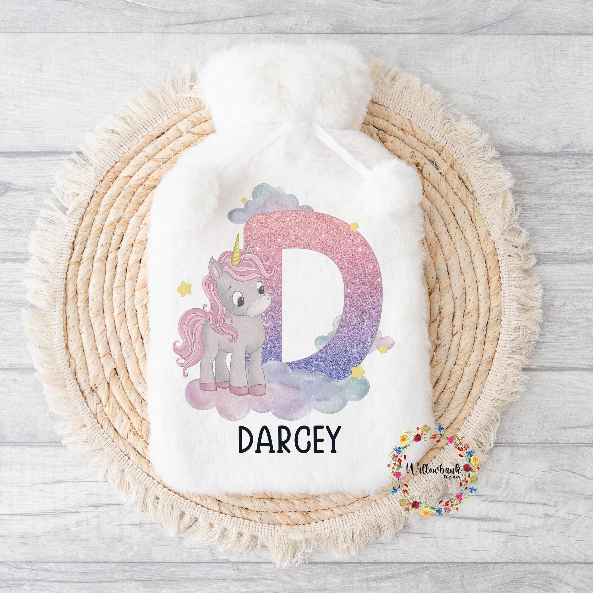 Personalised Unicorn Hot Water Bottle