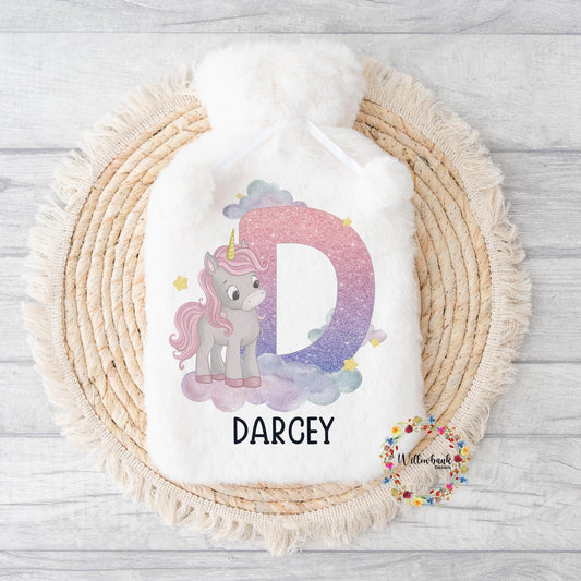 Personalised Unicorn Hot Water Bottle