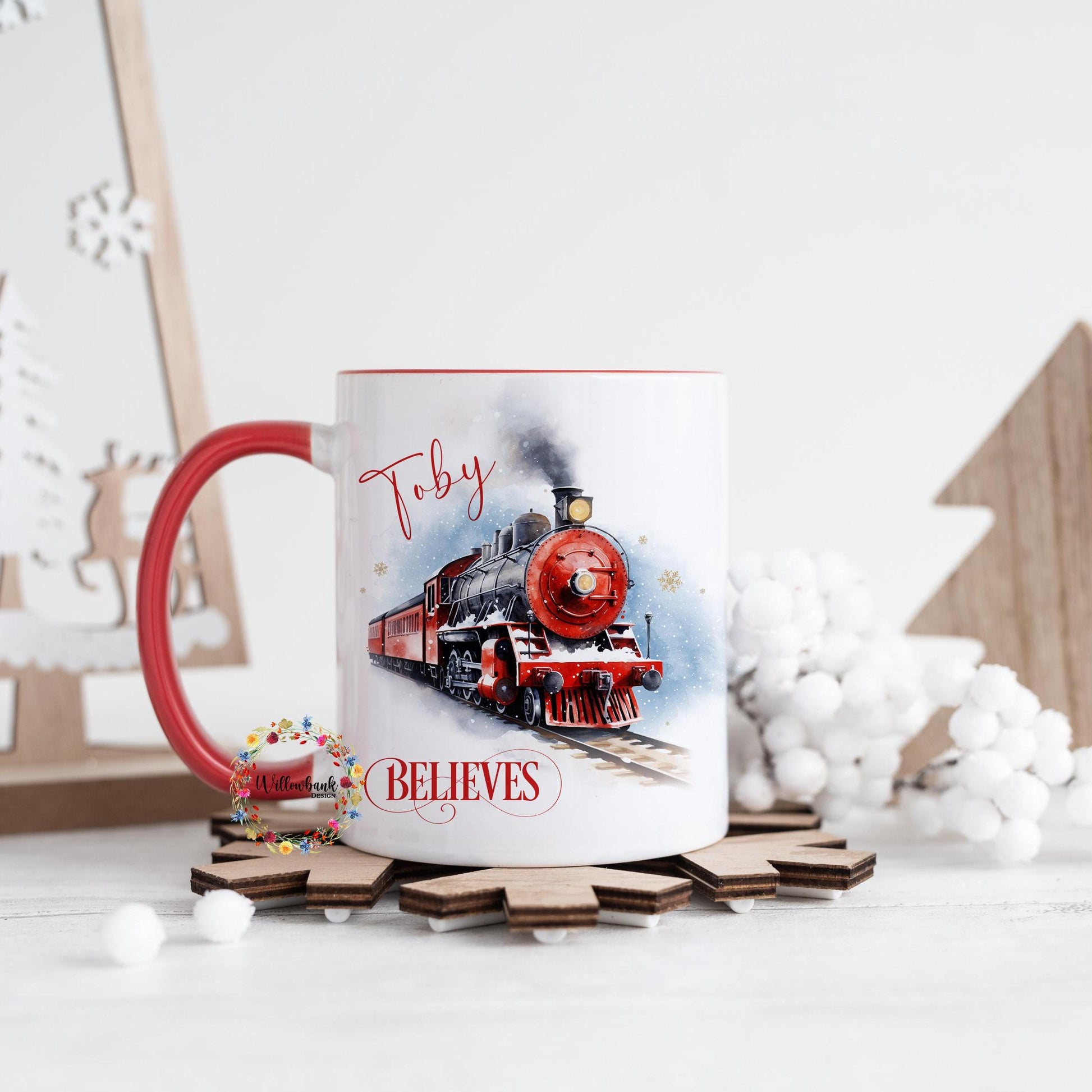 Personalised Christmas Express Mug | Stocking Filler | Polar Train Express | The North Pole