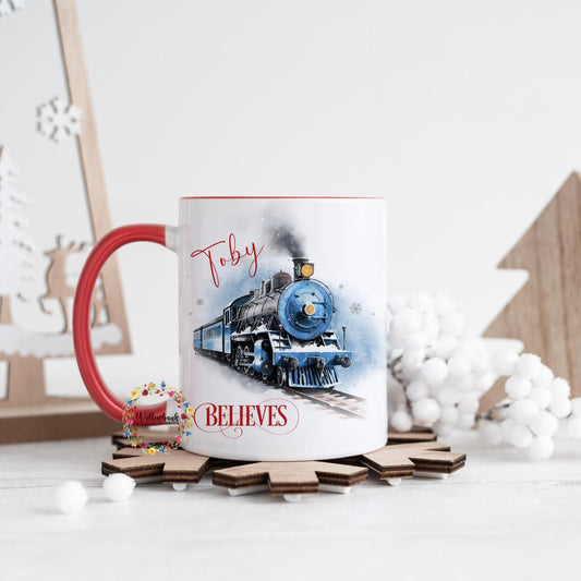 Personalised Christmas Express Mug | Stocking Filler | Polar Train Express | The North Pole