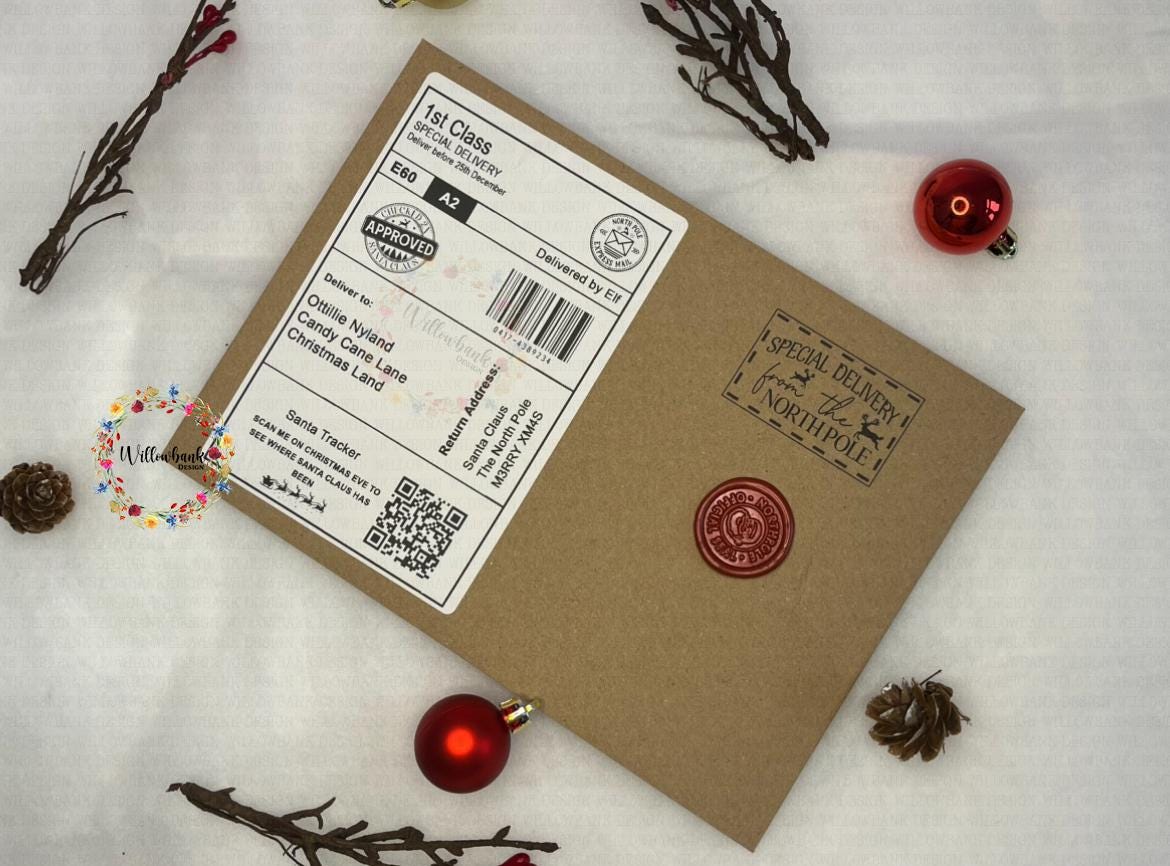 Personalised Letter From Santa - Nice List Certificate Meda