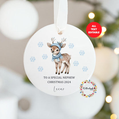 First Christmas Reindeer Tree Decoration