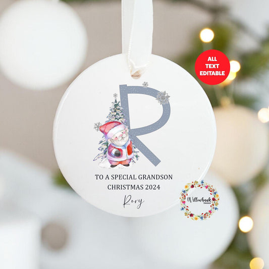 Personalised Santa Claus Christmas Tree Decoration