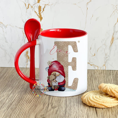 Personalised Santa Claus Gonk Mug & Spoon