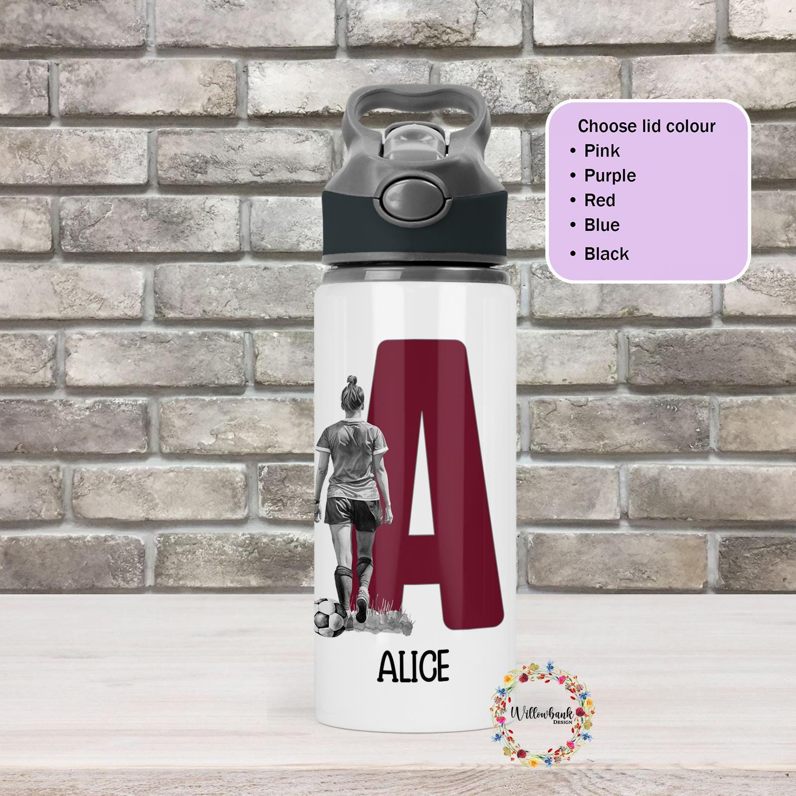 Personalised Football Water Bottle l Drinking Bottle