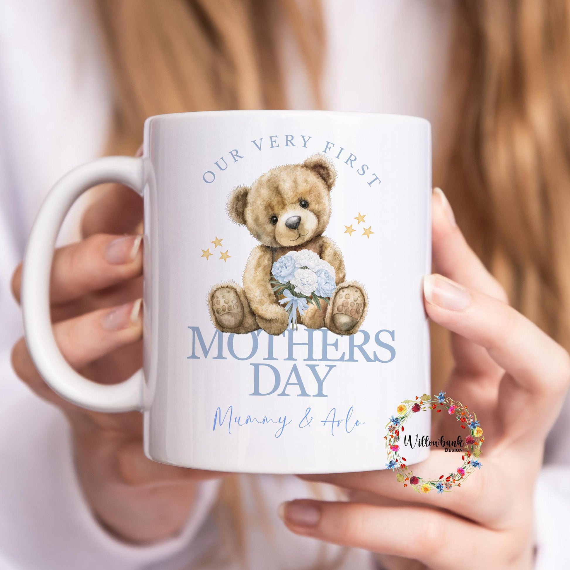 Happy Mothers Day Teddy Bear Mug | Mother's Day Present l Daughter l Son