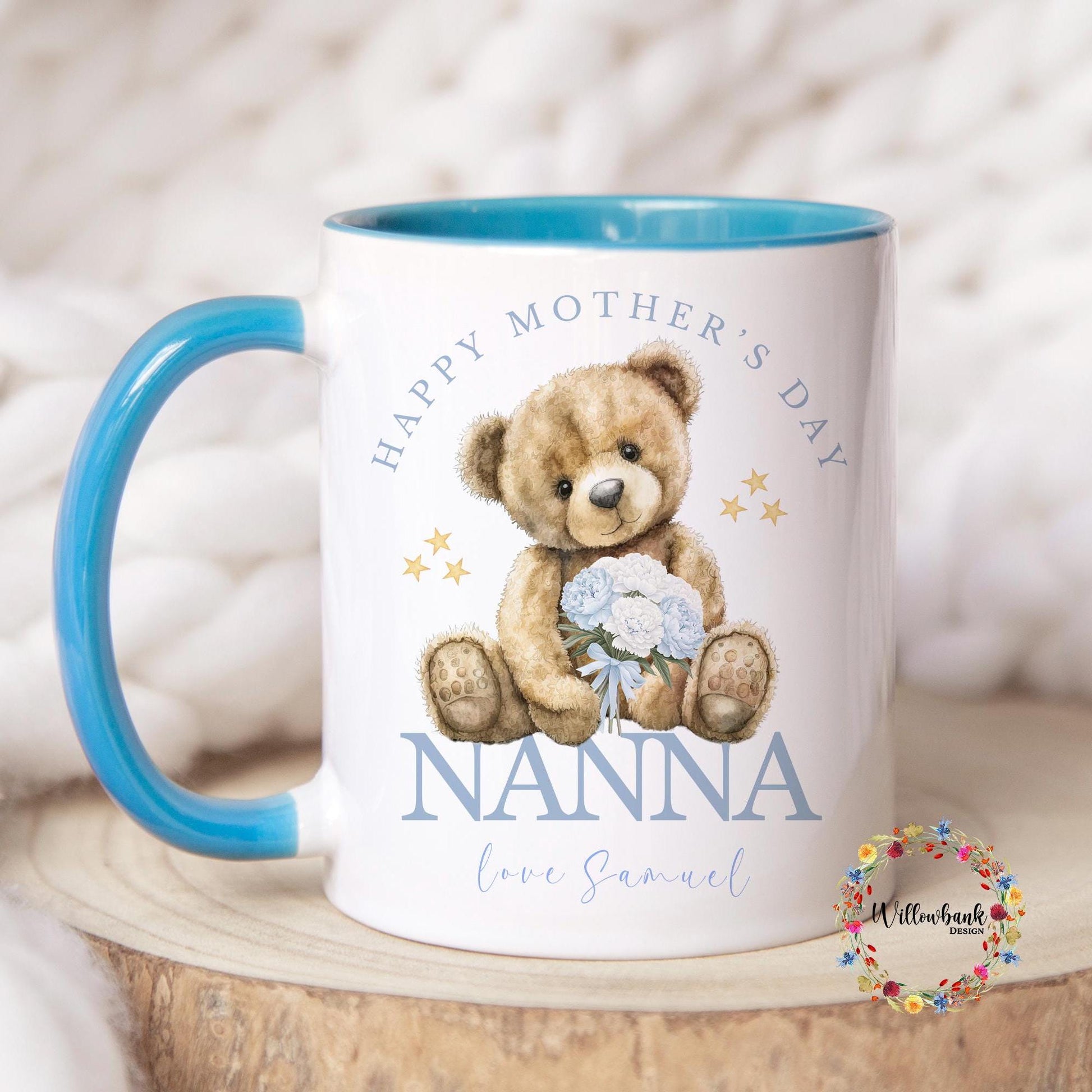 Happy Mothers Day Teddy Bear Mug | Mother's Day Present l Daughter l Son
