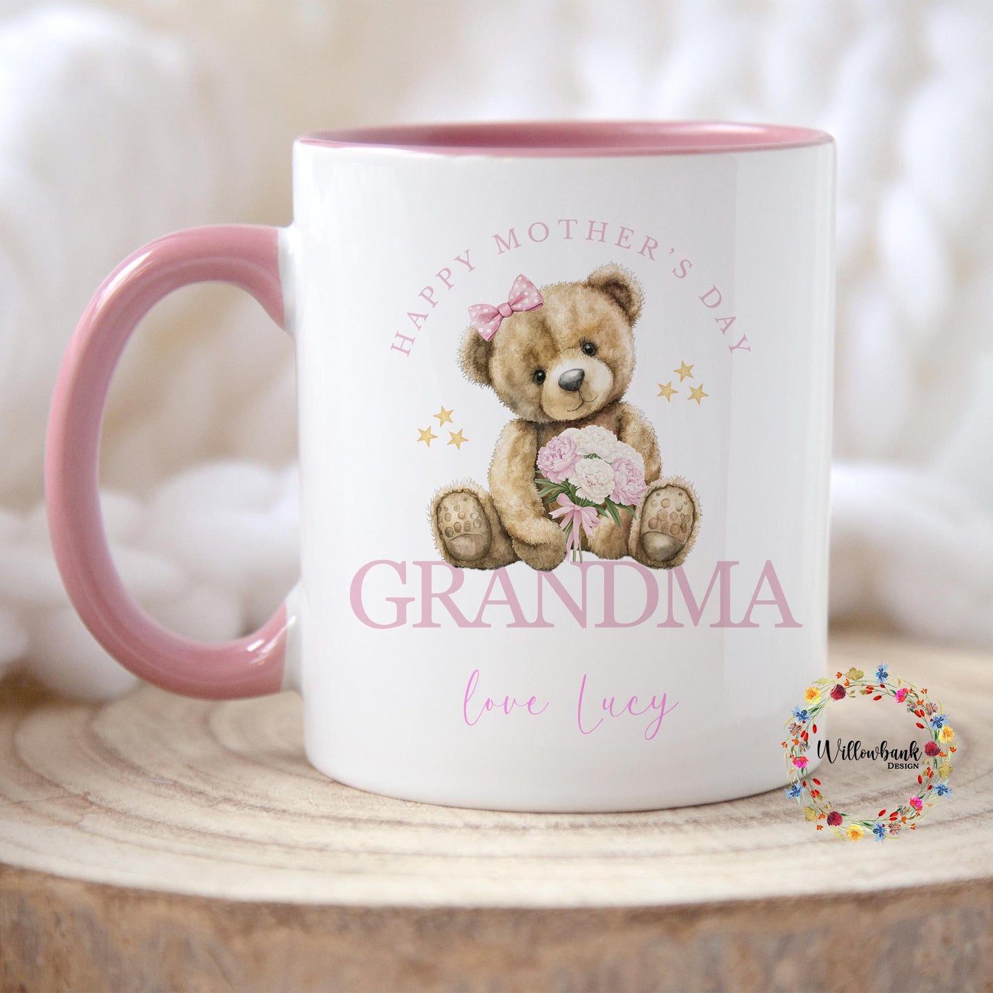 Happy Mothers Day Teddy Bear Mug | Mother's Day Present l Daughter l Son