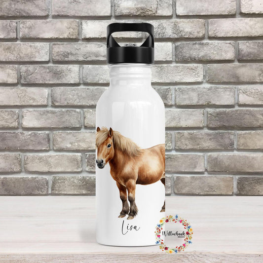 Personalised Horse Lover Water Bottle l Work Drinks Bottle l Handled Drink Bottles