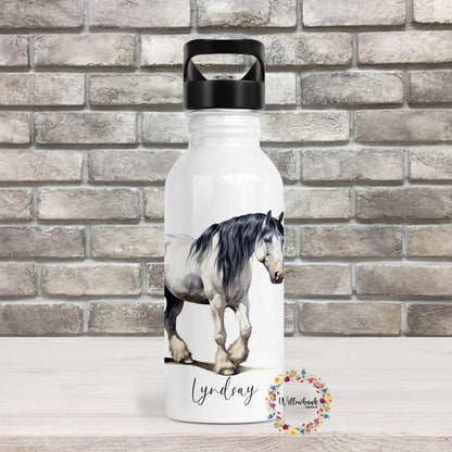Personalised Horse Lover Water Bottle l Work Drinks Bottle l Handled Drink Bottles