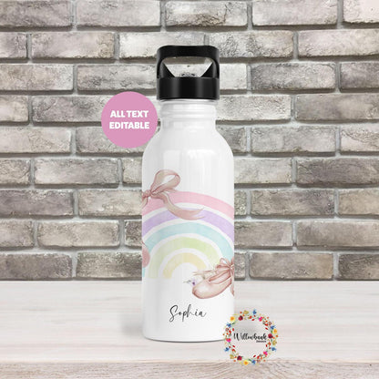 Personalised Ballerina Water Bottle l Ballet Drinkware l Schoo