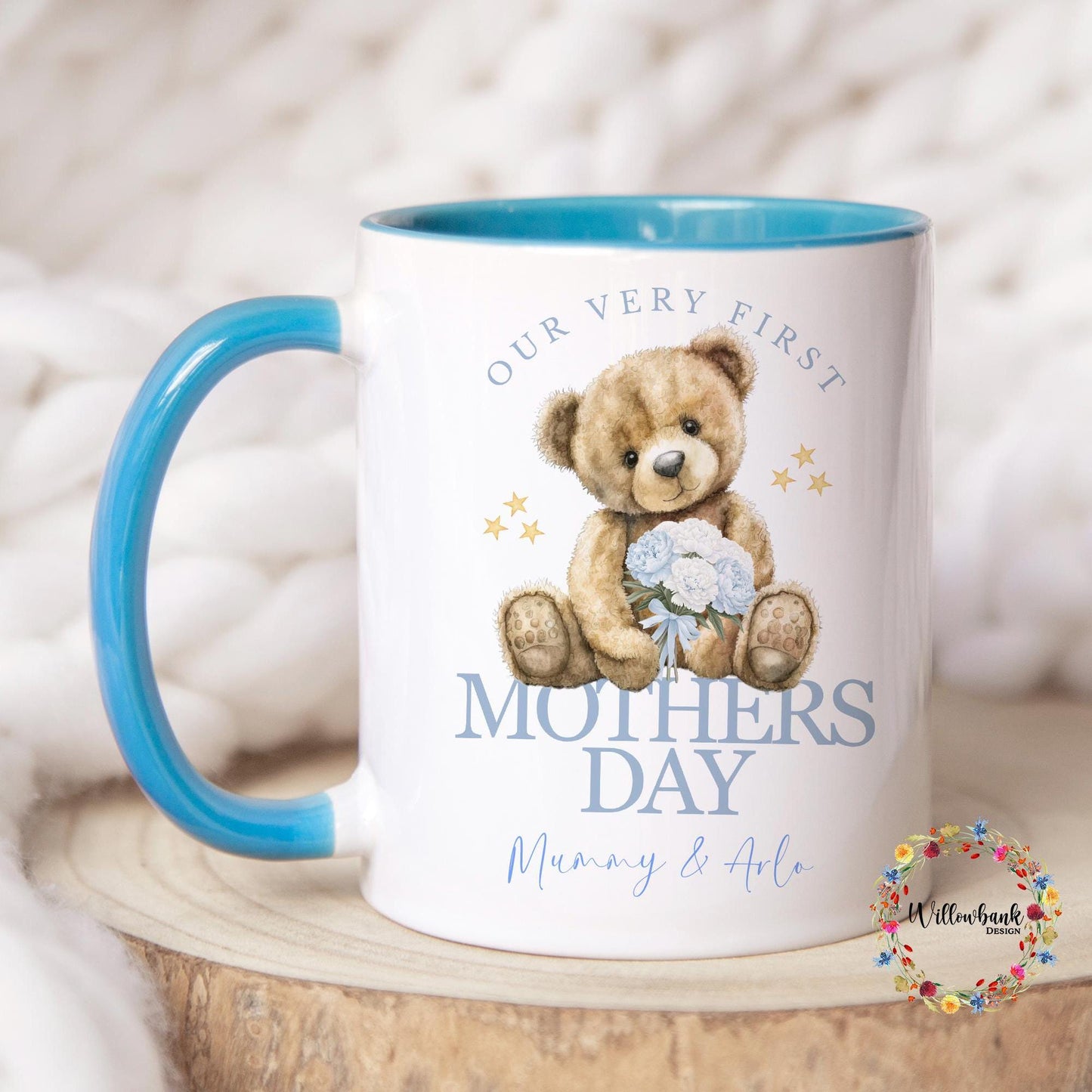 Happy Mothers Day Teddy Bear Mug | Mother's Day Present l Daughter l Son
